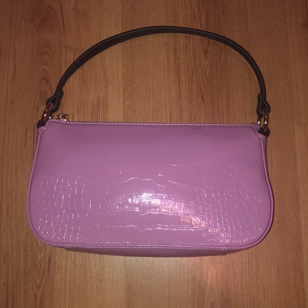 Frasier Sterling 99% Angel Shoulder Bag in Pink Alligator